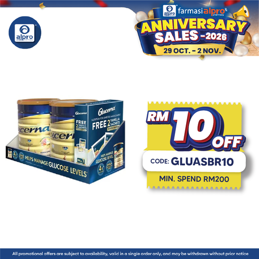 Abbott Glucerna Gold Vanilla 800gx2 FOC 2 Sachets | Complete Nutrition