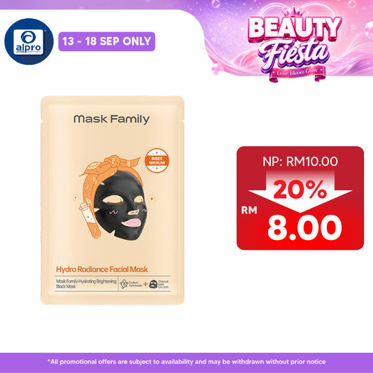 Mask Family Hydro Radiant Facial Mask 1s | Soothing & Calming to Skin