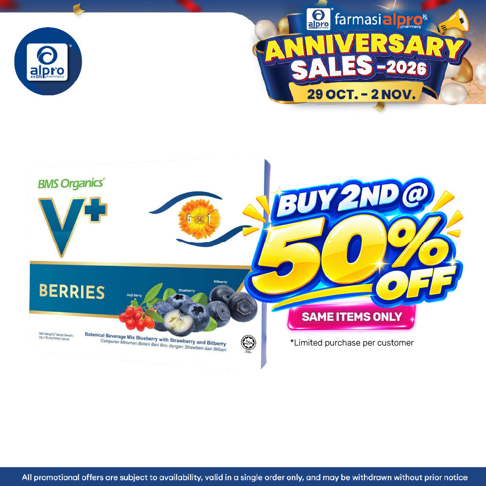 BMS Organics V+ Berries for Eyes 2g×15s | Improve Eye Blood Circulation