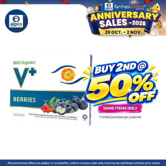 BMS Organics V+ Berries for Eyes 2g×15s | Improve Eye Blood Circulation