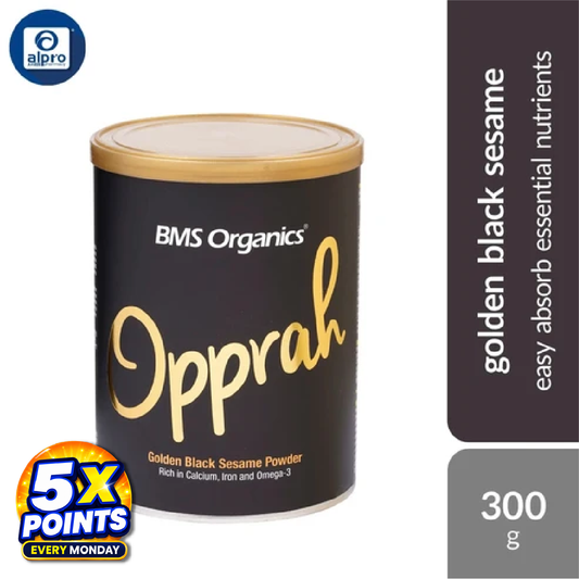 BMS Organics Opprah Black Sesame Powder 300g | Easy Absorb Essential Nutrients
