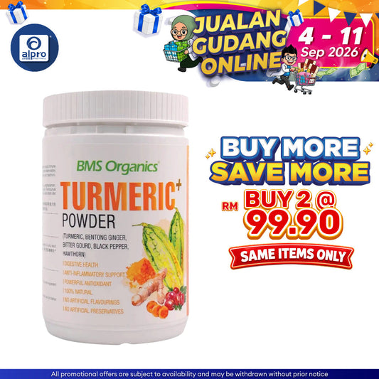 BMS Organics Turmeric+ Powder 150g | Boost Immune & Joint Health BMS Organics