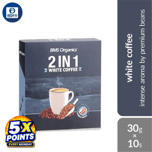 BMS Organics 2-In-1 Coffee Sachet 30g×10s | Intense Aroma By Premium Beans