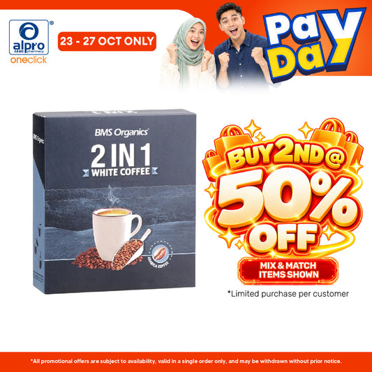BMS Organics 2-In-1 Coffee Sachet 30g×10s | Intense Aroma By Premium Beans