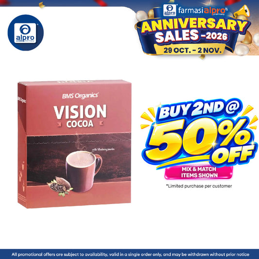 BMS Organics Vision Cocoa 40g×10s | Antioxidants & Good For Eye Health