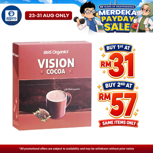 BMS Organics Vision Cocoa 40g×10s | Antioxidants & Good For Eye Health BMS Organics