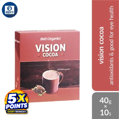 BMS Organics Vision Cocoa 40g×10s | Antioxidants & Good For Eye Health