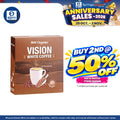 BMS Organics 3-In-1 Vision White Coffee 30g×10s | Protect Heart & Eye Health