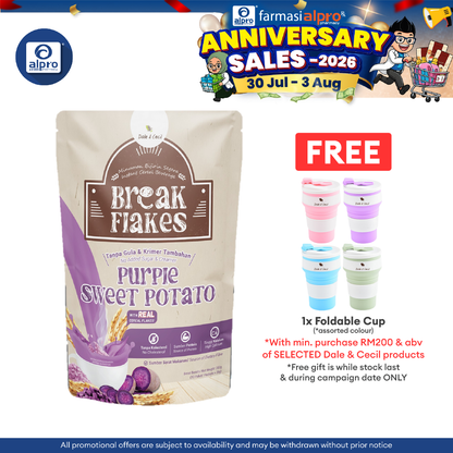 Dale & Cecil BreakFlakes (Original/ Purple Sweet Potato/Dark Choco) 10s Dale & Cecil