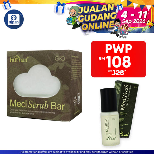 huthan Mediscrub Bar Tropical Skin Lightening Scrub Soap 1s | Specialised on Joint Whitening huthan