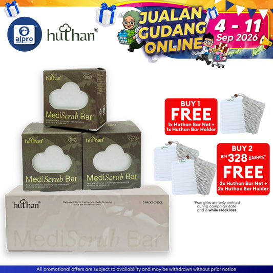 huthan Mediscrub Bar Tropical Skin Lightening Scrub Soap 3s | Joint Whitening huthan