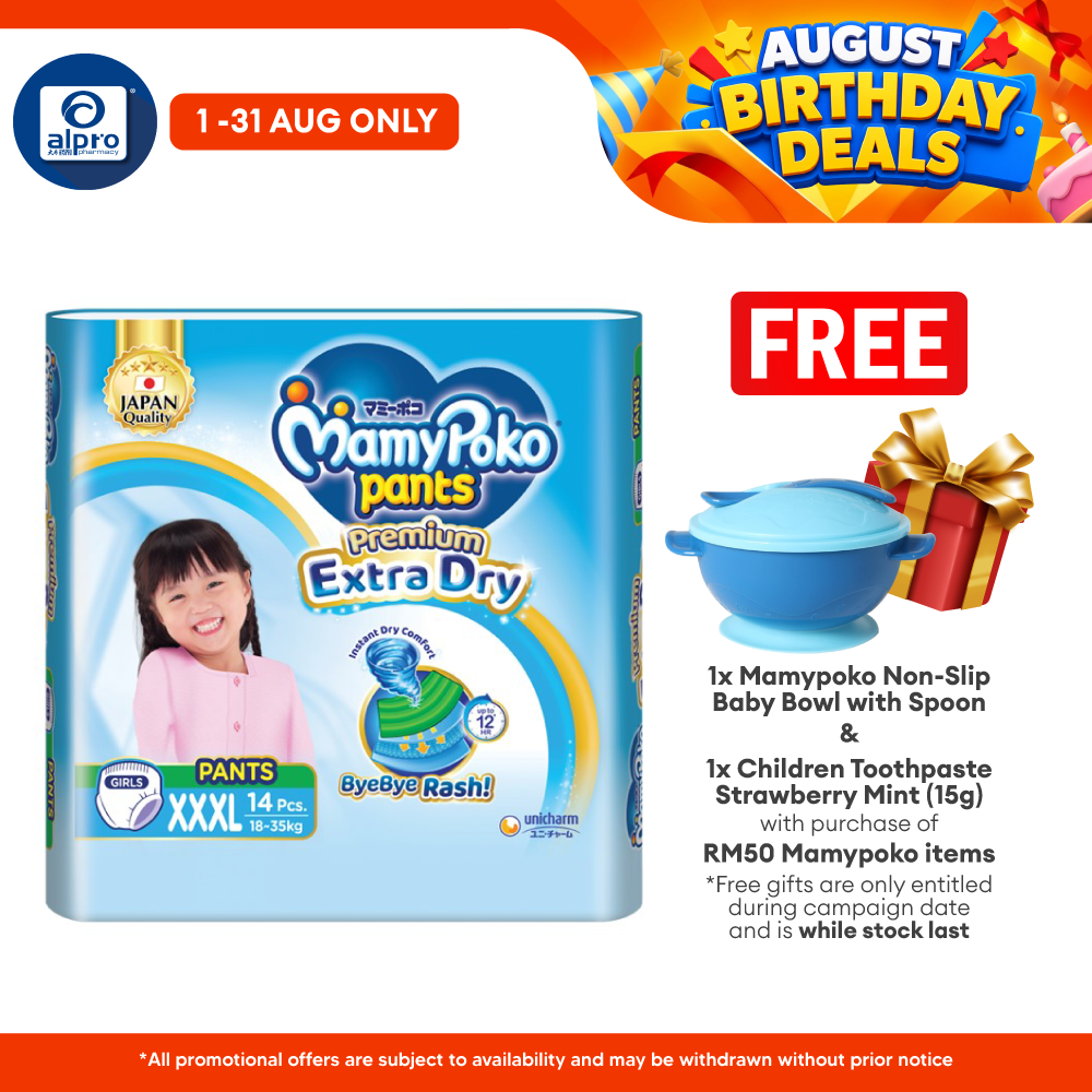 Mamypoko Extra Dry Pants XXXL Girl 14s | Absorb Well MamyPoko