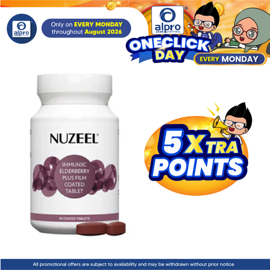 Nuzeel Immun3c Elderberry Plus Film Coated Tablet 30s | Complete Shield Nuzeel