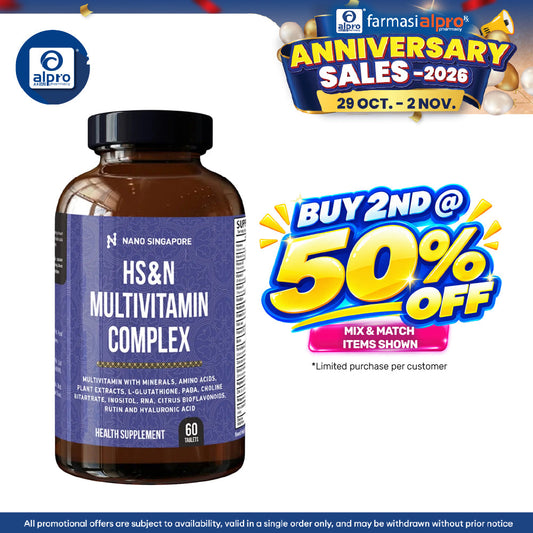 Nano Singapore HS&N Multivitamin Complex 60s | Significant Improvement In 8 Weeks