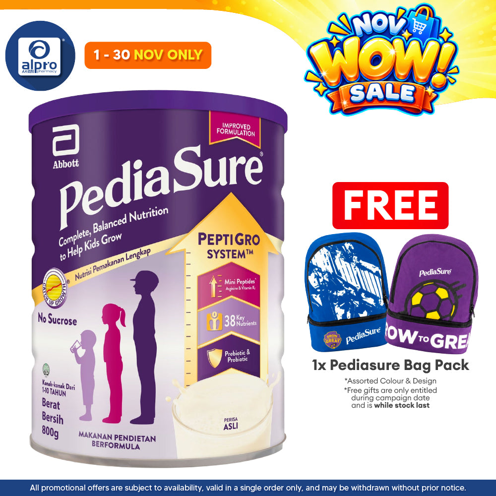Abbott Pediasure Peptigro Plain 800g | Balanced Nutrition