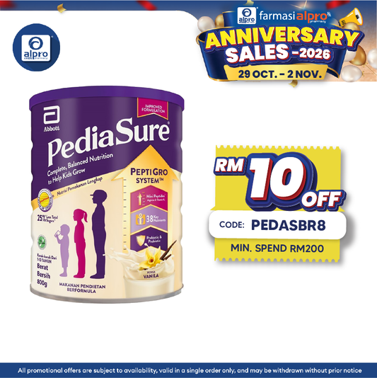 Abbott Pediasure Peptigro Vanilla Can 800g | Improves Bone Health