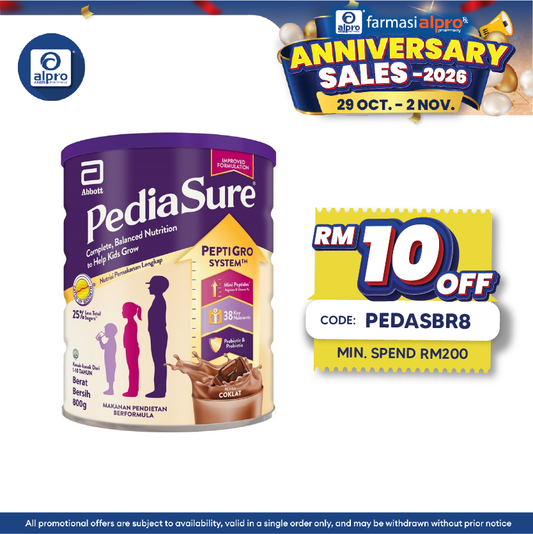 Abbott Pediasure Peptigro Chocolate Can 800g |  Improves Bone Health