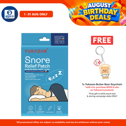 Yukazan Snore Relief Patch 10s | Infused With Essential Oil To Relax Yuka Zan