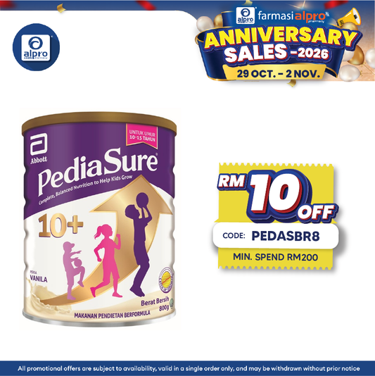 Abbott Pediasure 10+ Vanilla Can 800g | Supports Healthy Digestive System