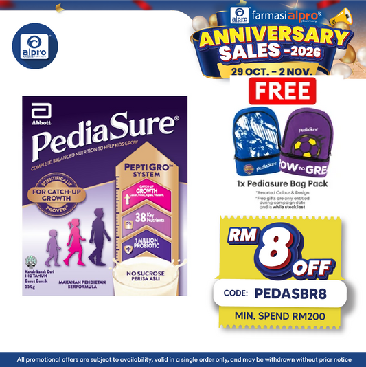 Abbott Pediasure Peptigro BIB Plain 550g | Supports Growth and Development