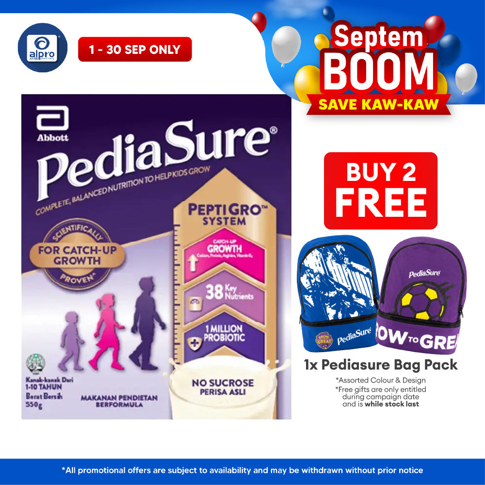Abbott Pediasure Peptigro BIB Plain 550g | Supports Growth and Development Pediasure