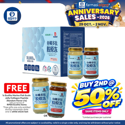 Ecolite Marine Fish Scale Jelly Collagen Peptide 150ml (Chrysanthemum 3s & Red Date 3s) | High Quality Protein