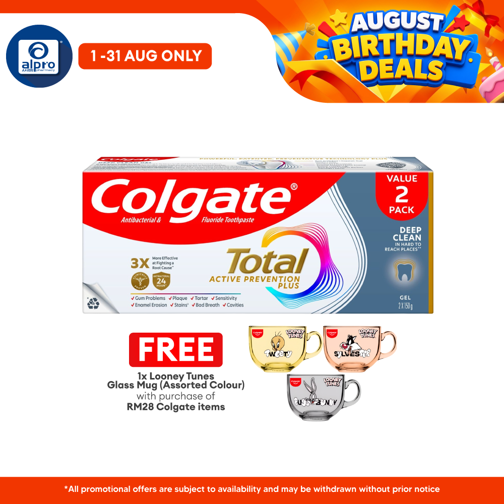 Colgate Total Deep Clean 150g 2s | Deep Clean In Hard-To-Reach Places Colgate