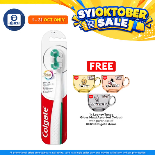 Colgate Total Foaming Clean Toothbrush Soft 1s| Provides Effective Cleaning
