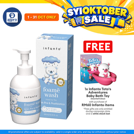 Infanto Foame Wash 300ml | Daily Head-To-Toe