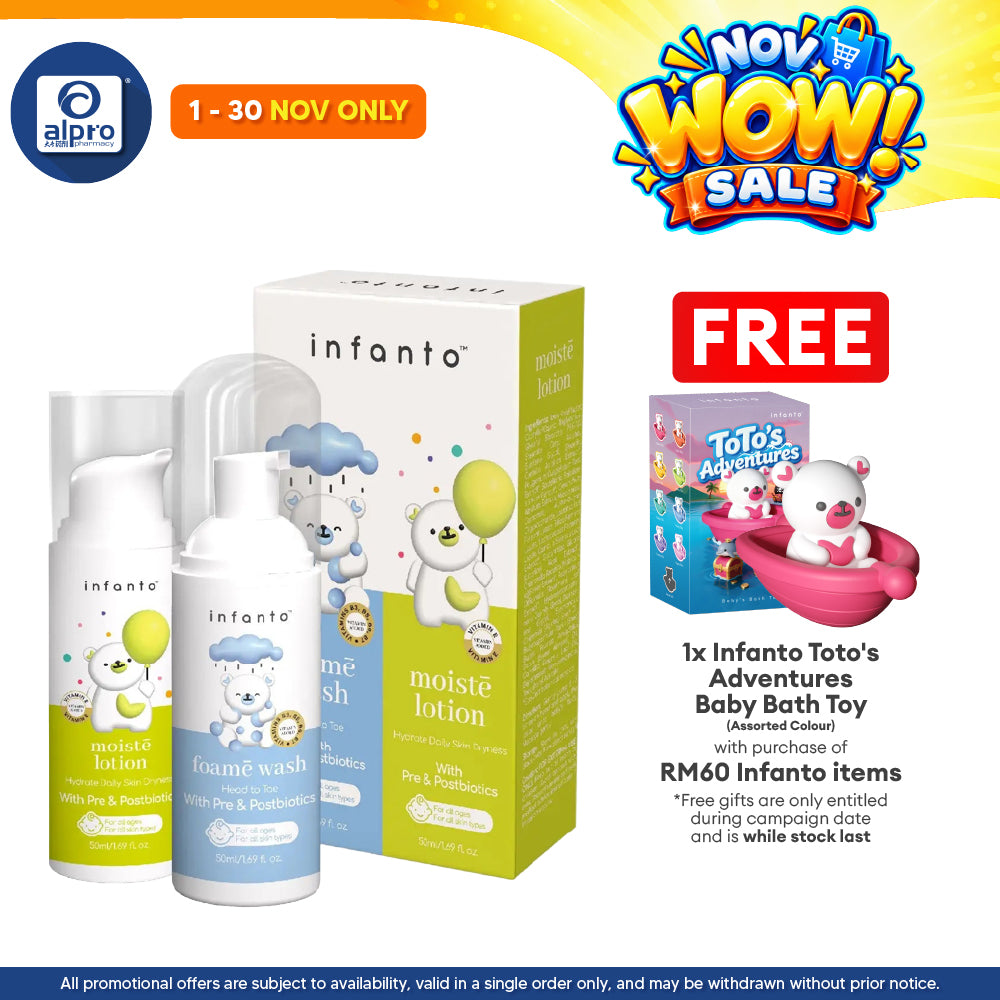 2 In 1 Combo - Infanto Foame Wash 50ml + Infanto Moiste Lotion 50ml
