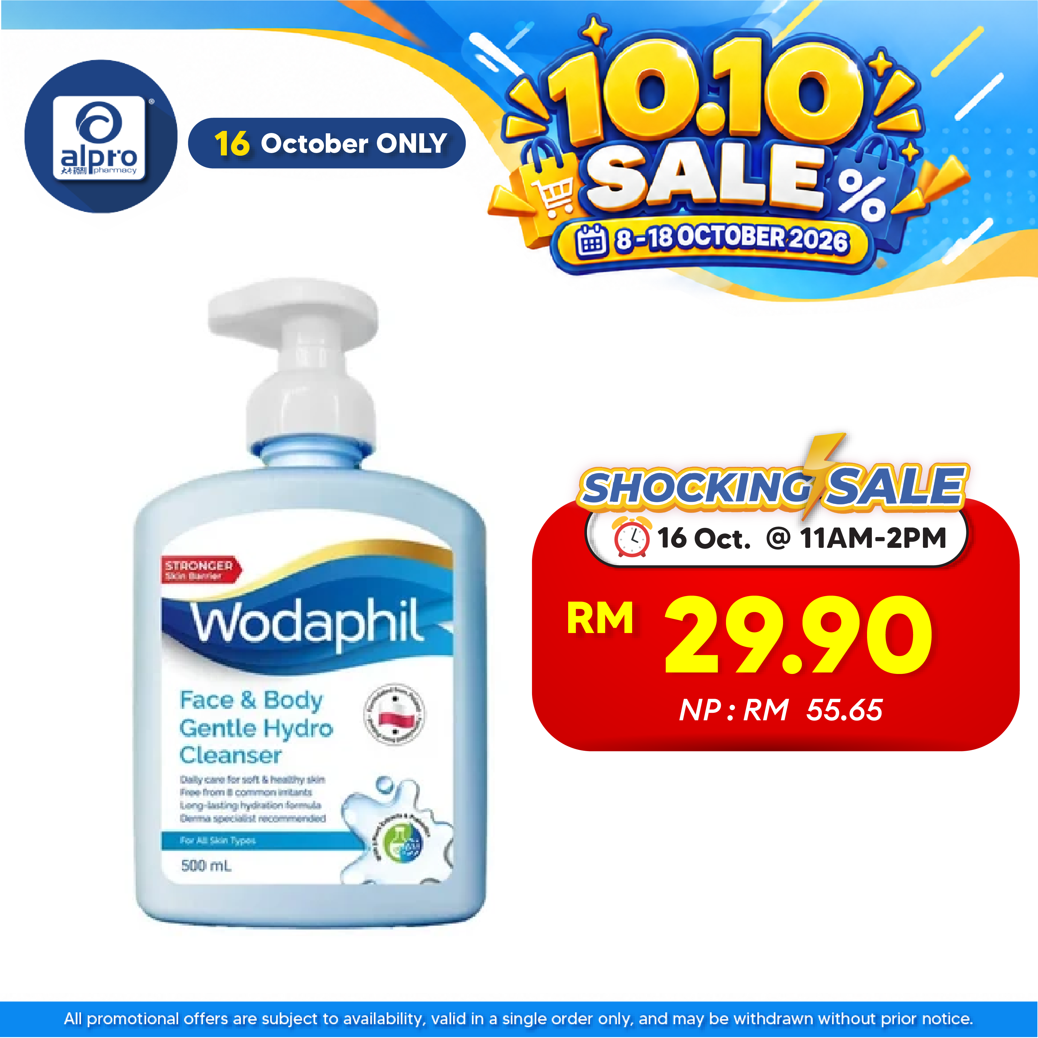 GSO Wodaphil Gentle Hydro Cleanser 500ml | Gentle & Effective