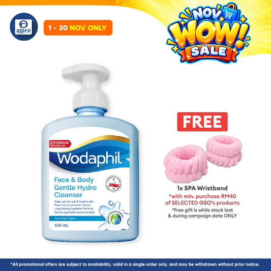 GSO Wodaphil Gentle Hydro Cleanser 500ml | Gentle & Effective