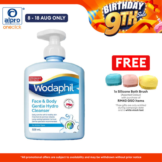 GSO Wodaphil Gentle Hydro Cleanser 500ml | Gentle & Effective GSO