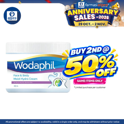 GSO Wodaphil Moist Hydro Cream 480ml | Long-Lasting Hydration