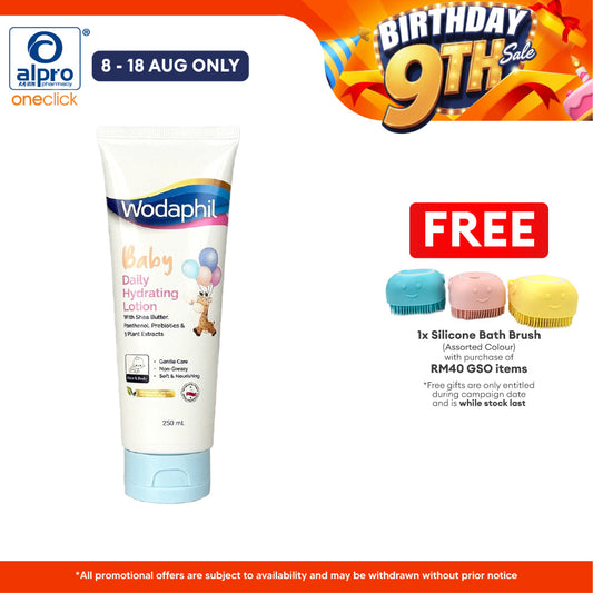 GSO Wodaphil Baby Daily Hydrating Lotion 250ml | Protection from Dryness GSO