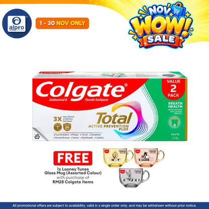 Colgate Total Protection Total Breath Health 150g 2s | Helps Prevent Unpleasant Breath