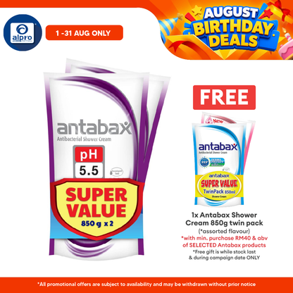 Antabax Shower Cream Sensitive + Sensitive 850g ×2s Antabax