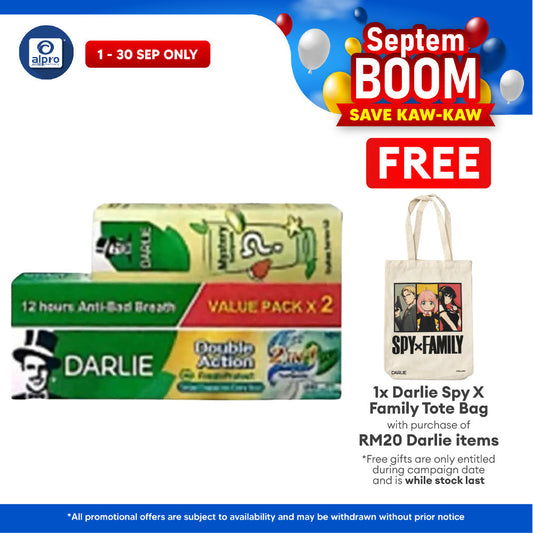 Darlie Toothpaste Double Action Fresh Protect 2in1 160g 2s+ Blind Box 80g | Oral Protection & Fresher Breath Darlie