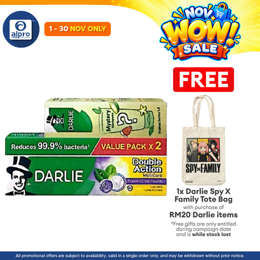 Darlie Double Action Multicare 180g 2s + Blind Box 80g | Oral Protection & Fresher Breath
