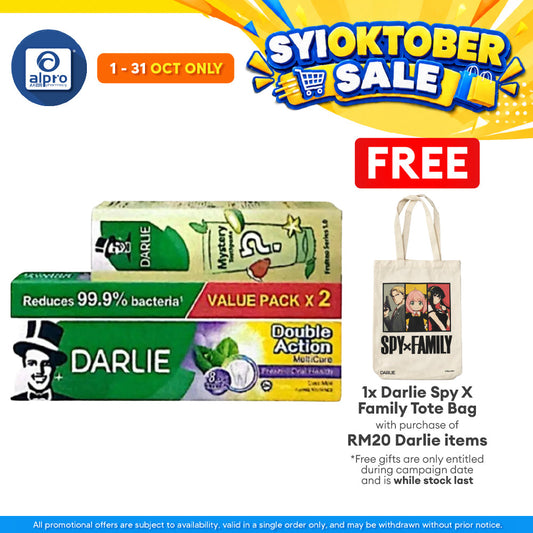 Darlie Double Action Multicare 180g 2s + Blind Box 80g | Oral Protection & Fresher Breath