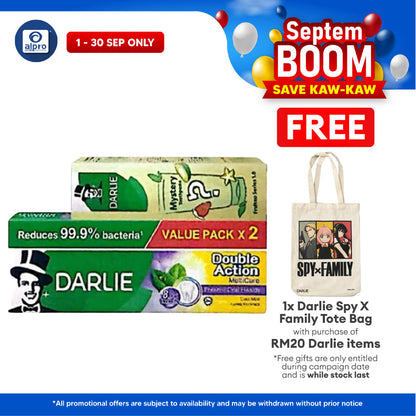 Darlie Double Action Multicare 180g 2s + Blind Box 80g | Oral Protection & Fresher Breath Darlie