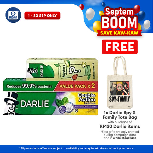 Darlie Double Action Multicare 180g 2s + Blind Box 80g | Oral Protection & Fresher Breath Darlie