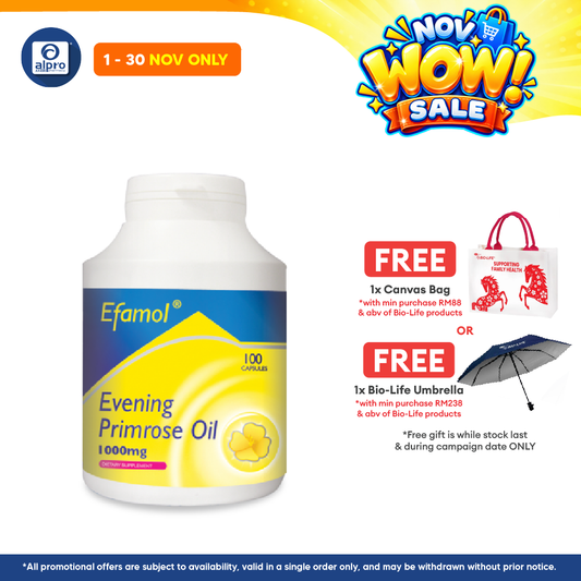 Bio-Life Efamol Evening Primrose Oil 1000mg 100s | Maintain General Well Being