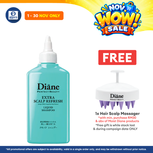 Moist Diane Perfect Beauty Extra Scalp Refresh Liquid Shampoo 240ml | Soothing & Odor Control