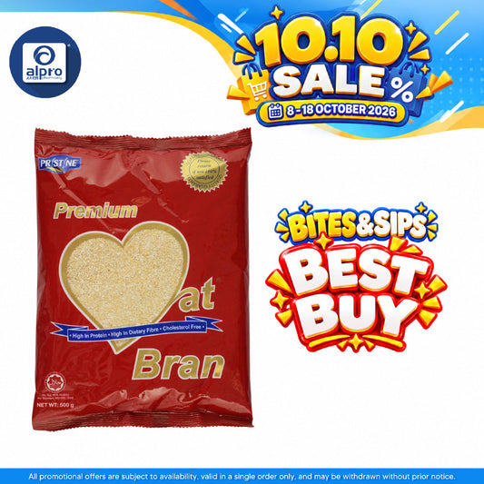 Pristine Premium Oats Bran 500g | High In Beta Glucan & Protein