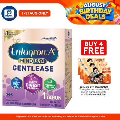 Enfagrow A+ Gentlease 1-3y 1.65kg Enfagrow