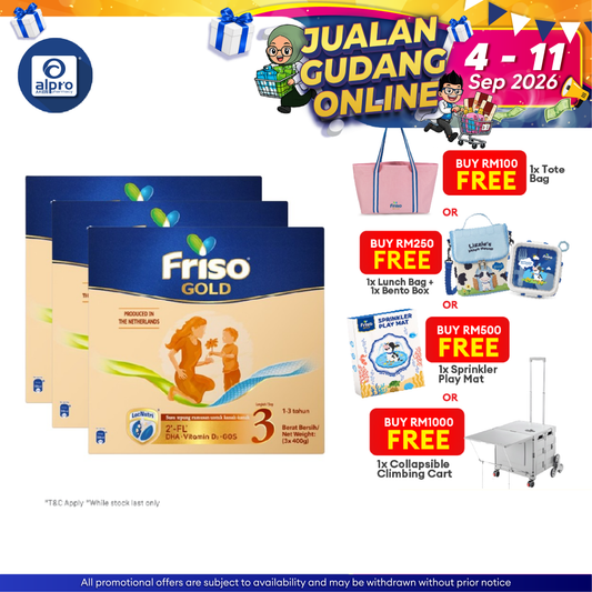 Friso Gold Step 3 3x1.2kg| Supports Child Overall Growth Friso