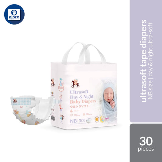 Iconic Babycare Ultrasoft Day & Night Baby Tape Diapers  (NB/ S/ M/ L) | Ultrasoft & Thin Super Absorbent