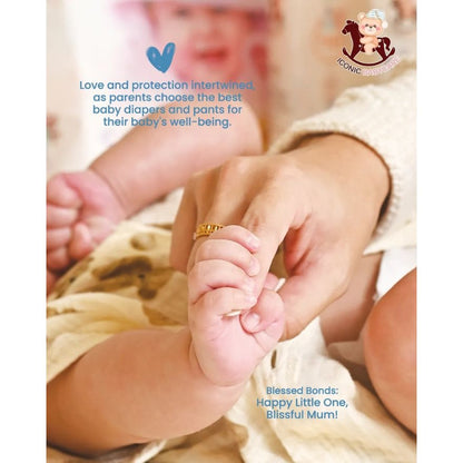 Iconic Babycare Ultrasoft Day & Night Baby Tape Diapers  (NB/ S/ M/ L) | Ultrasoft & Thin Super Absorbent