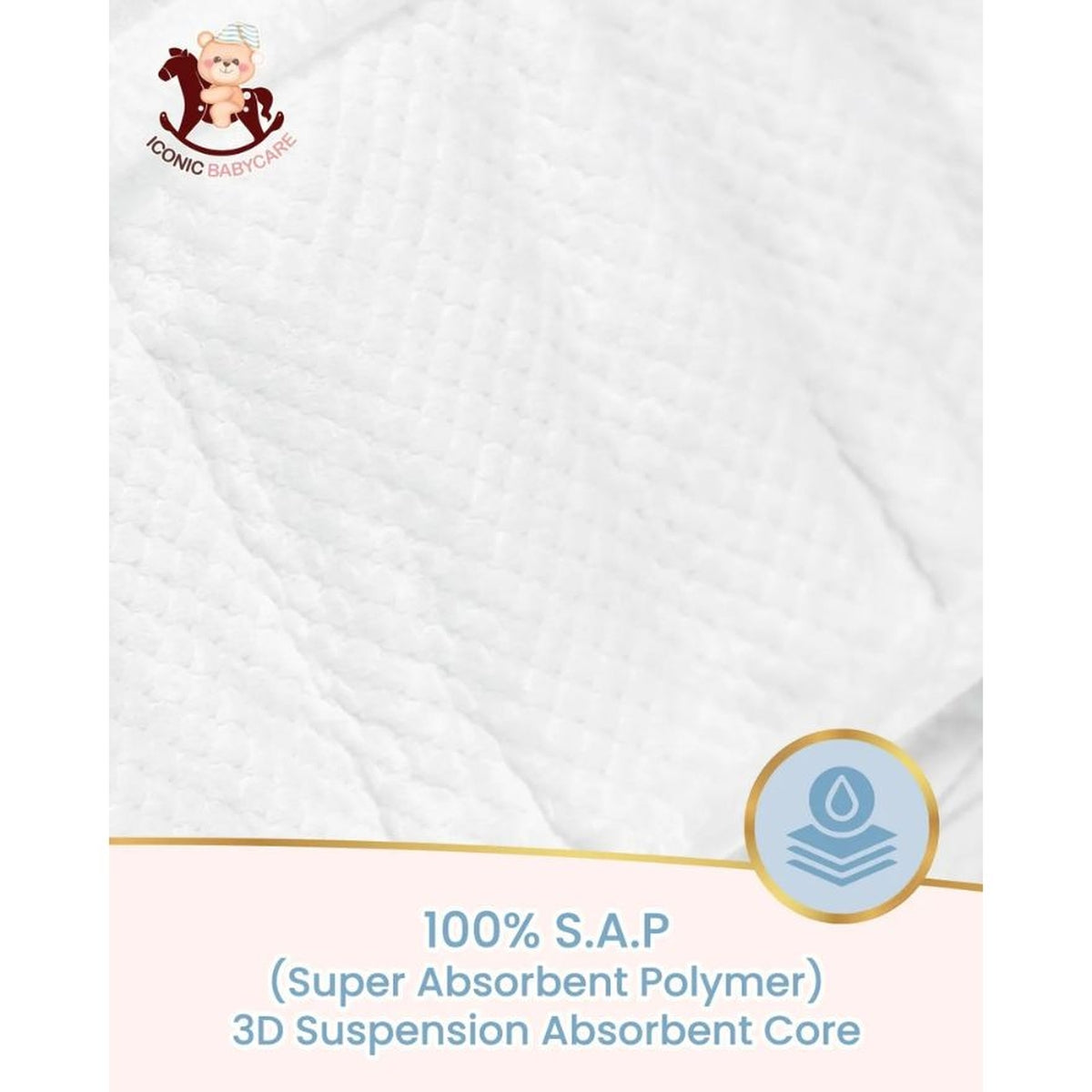 Iconic Babycare Ultrasoft Day & Night Baby Pants (M/ L/ XL/ XXL) | Ultrasoft & Thin Super Absorbent